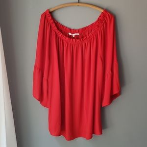 Womans Plus size 2X red top